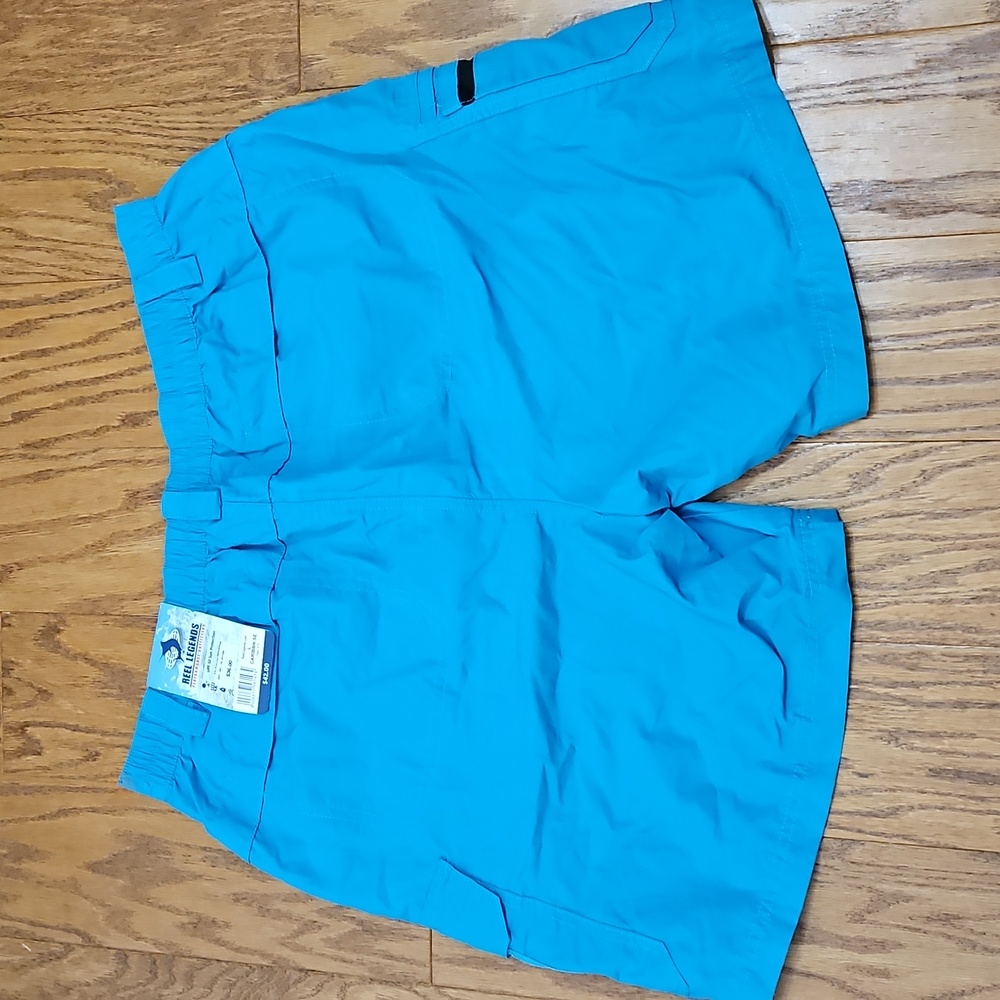Reel Legends Mens Solid Tarpon Quick Dry 7" Cargo Shorts |Size L - Picture 5 of 6
